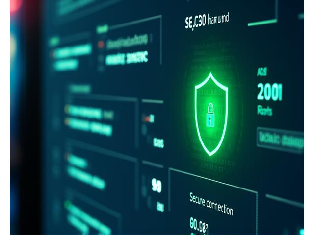 Certificaciones de seguridad digital y auditorías de datos, con elementos de escudo y código